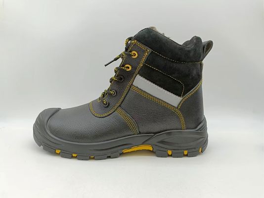 주문 미끄러지지 않는 겨울 단열 작업 부츠 갈색 가죽 강철 발톱 신발 남자 online manufacture