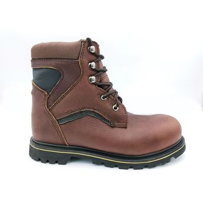 주문 높은 톱 스틸 발가락 캡 부츠 갈색 소피 부츠 남성용 online manufacture