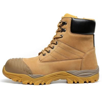 주문 맞춤식 스틸 발가락 부츠 하이 톱 마틴 작업 부츠 브라운 남성용 online manufacture