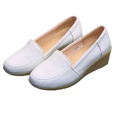 주문 플러스 사이즈 흰색 윙힐 신발 맞춤 편리한 병원 작업 신발 online manufacture