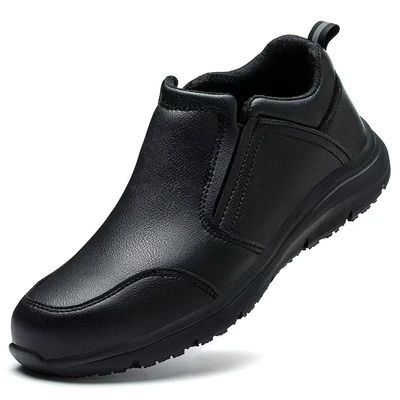 주문 내구성 편안한 안전 신발 검정 미끄러지지 않는 셰프 신발 반 펑크 online manufacture