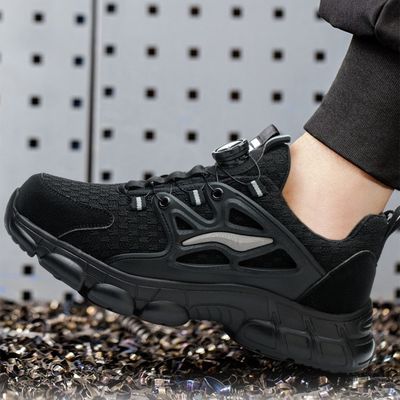 주문 BOA 버튼 블랙 마이크로 섬유 안전 신발 online manufacture