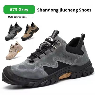 주문 OEM Kevlar Construction Safety Shoes Pigskin Work Shoes Steel Toe Anti Smashing Rubber Sole Safety Shoes online manufacture