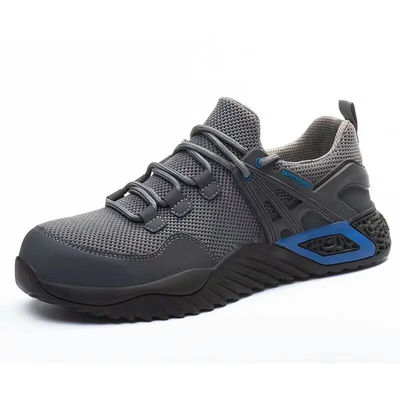 여성용 플라이 넥팅 안전 신발 가벼운 강철 발가락 신발