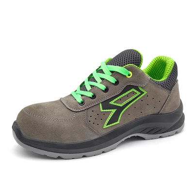 회색 편안한 안전 신발 반 펑크 스포츠 스틸 발가락 신발 산업