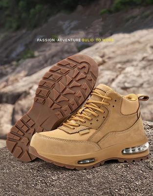 에어 쿠션 솔 안전 작업 부츠 카키 옥스퍼드 천 최대 보호를 위해