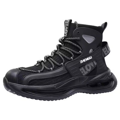 Flying Knit Safety Boots OEM Security Work Boots Steel Toe Kevlar Midsole Work Shoes EVA Sole Safety Shoes